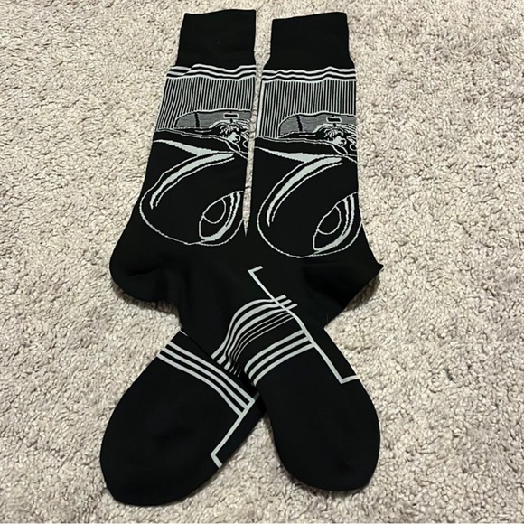 Purple Label Polo Ralph Lauren Portrait Art Deco Car Bugatti Japan Socks Mens L - Picture 13 of 16